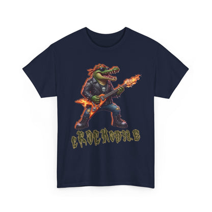 Crocodile Rock Guitar Tee — Vintage Rock Alligator Graphic T-Shirt