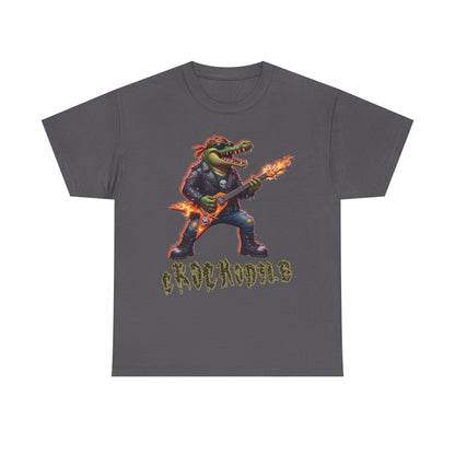 Crocodile Rock Guitar Tee — Vintage Rock Alligator Graphic T-Shirt