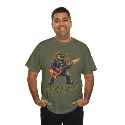 Crocodile Rock Guitar Tee — Vintage Rock Alligator Graphic T-Shirt