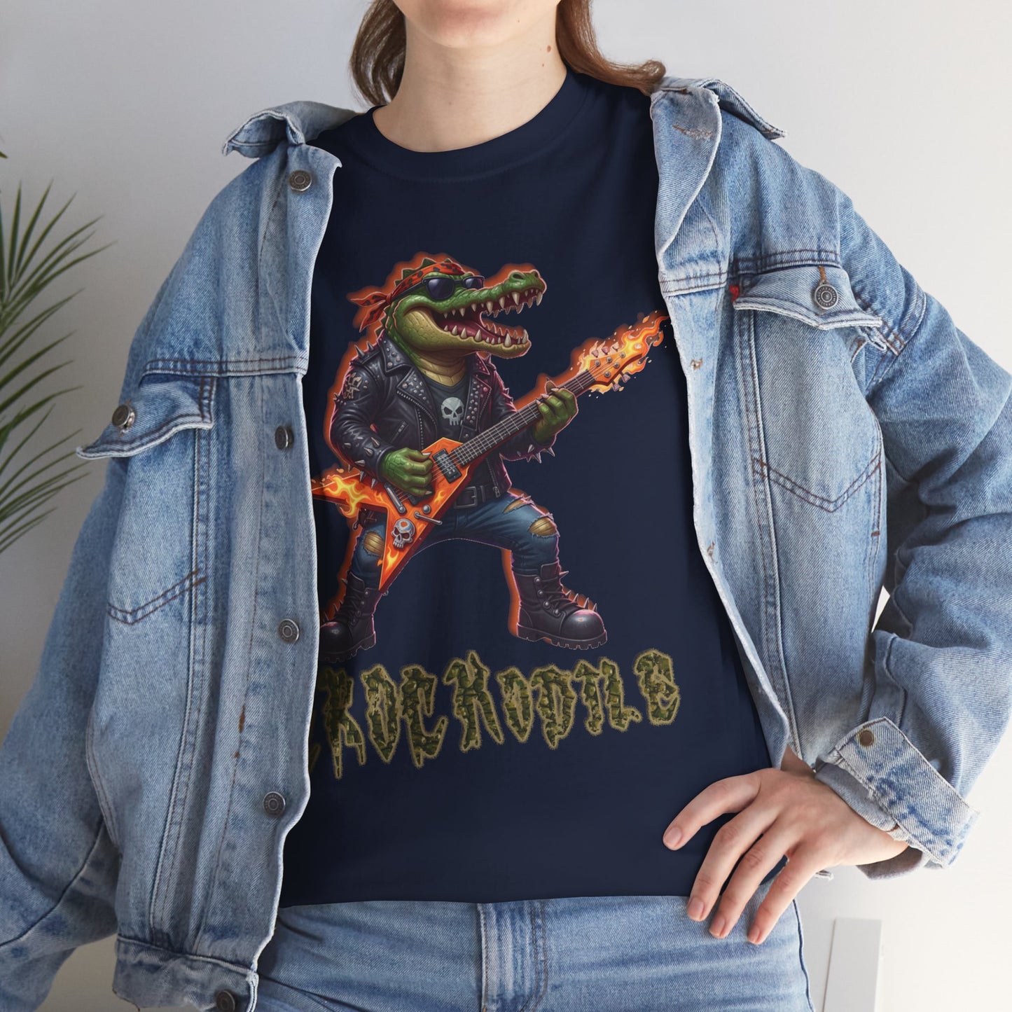 Crocodile Rock Guitar Tee — Vintage Rock Alligator Graphic T-Shirt