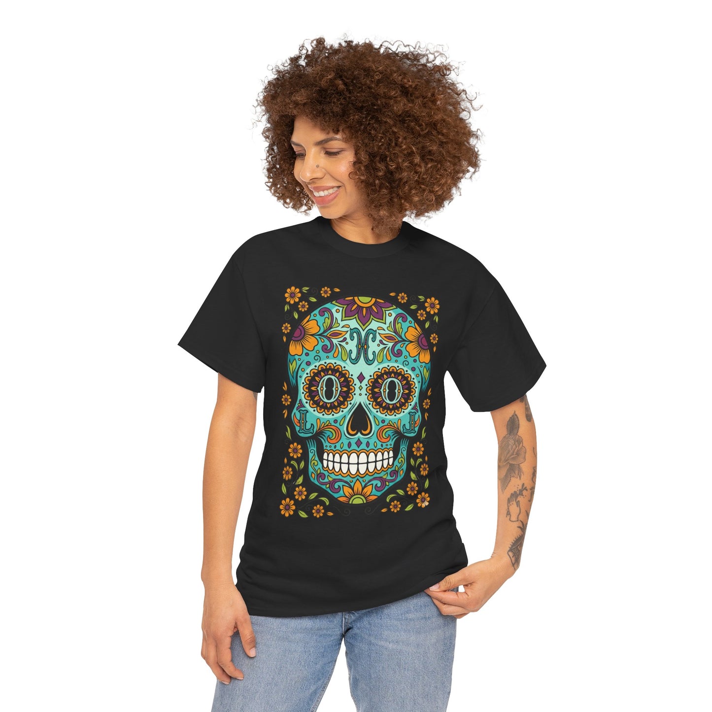 Mexican Loco Skull T‑Shirt — "Loco" Day of the Dead Graphic Tee