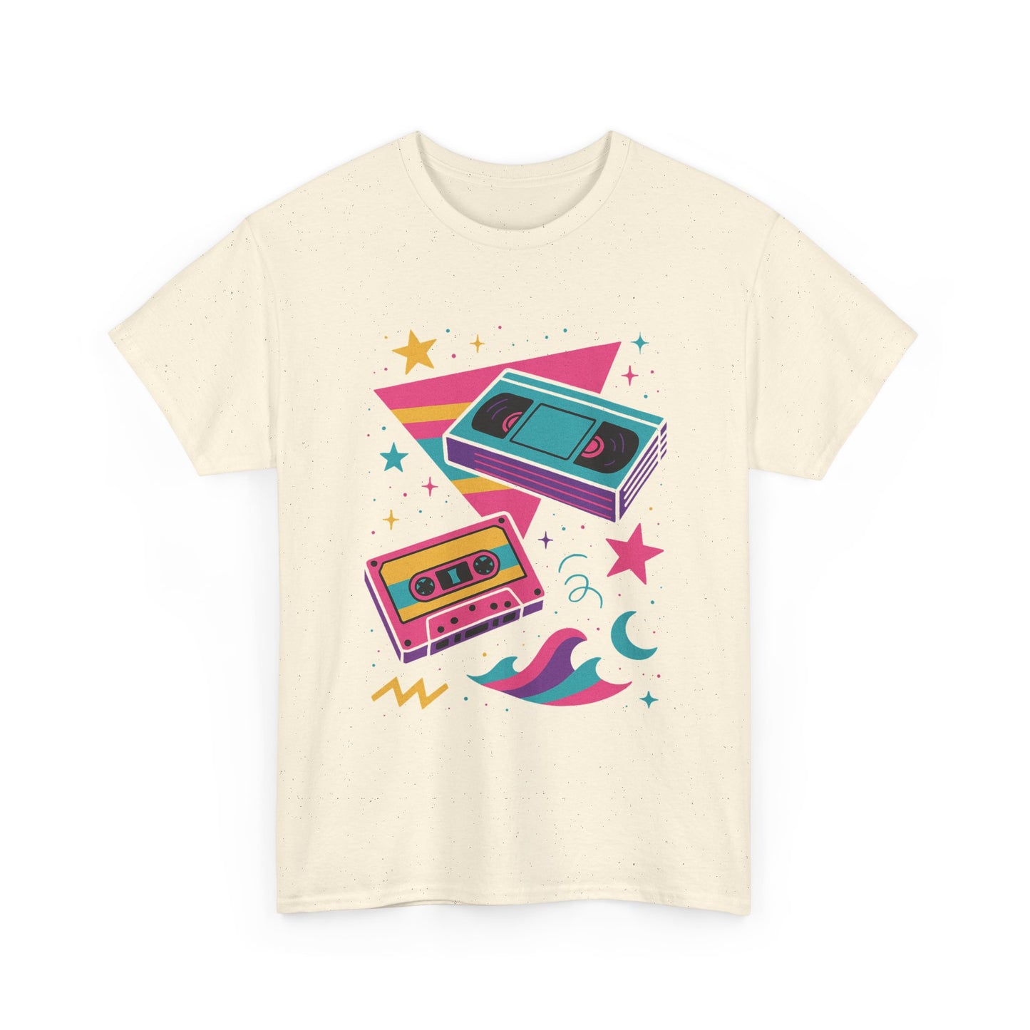 Retro Cassette Tape Tee — 80s Vaporwave Music Graphic T-Shirt