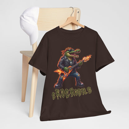Crocodile Rock Guitar Tee — Vintage Rock Alligator Graphic T-Shirt