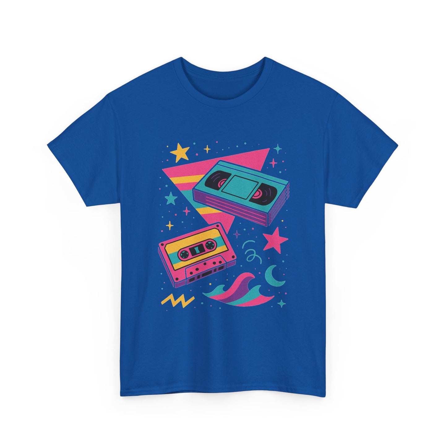 Retro Cassette Tape Tee — 80s Vaporwave Music Graphic T-Shirt