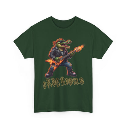 Crocodile Rock Guitar Tee — Vintage Rock Alligator Graphic T-Shirt