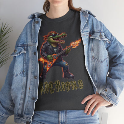 Crocodile Rock Guitar Tee — Vintage Rock Alligator Graphic T-Shirt
