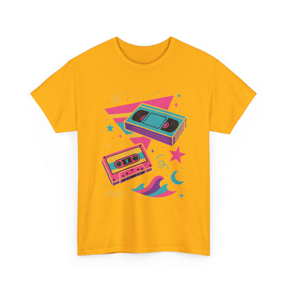 Retro Cassette Tape Tee — 80s Vaporwave Music Graphic T-Shirt