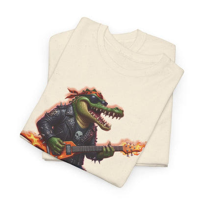 Crocodile Rock Guitar Tee — Vintage Rock Alligator Graphic T-Shirt
