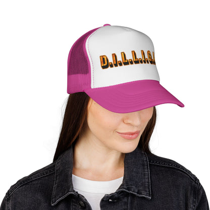 D.I.L.L.I.G.A.F. Trucker Cap — Bold Casual Mesh Back Hat for Everyday Wear