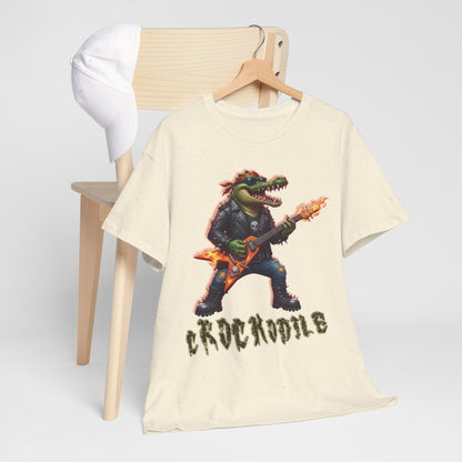 Crocodile Rock Guitar Tee — Vintage Rock Alligator Graphic T-Shirt