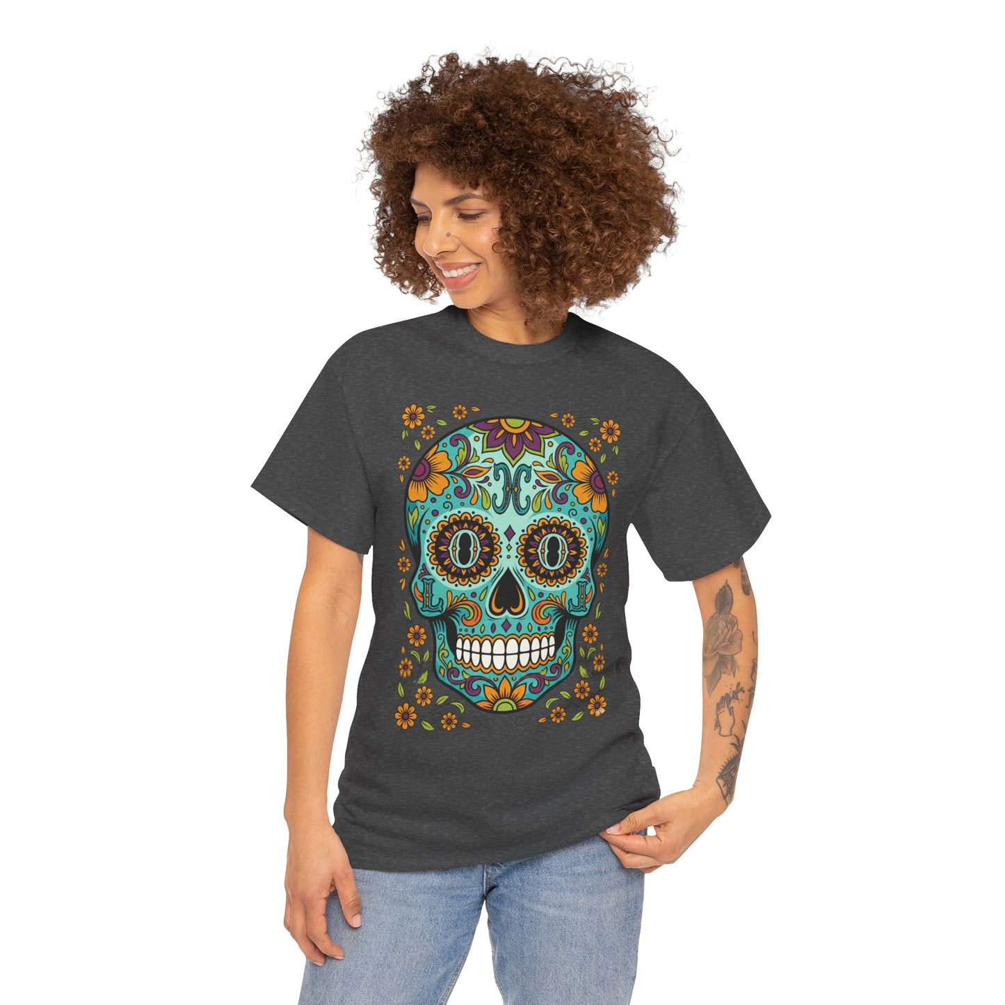 Mexican Loco Skull T‑Shirt — "Loco" Day of the Dead Graphic Tee
