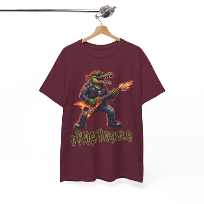 Crocodile Rock Guitar Tee — Vintage Rock Alligator Graphic T-Shirt