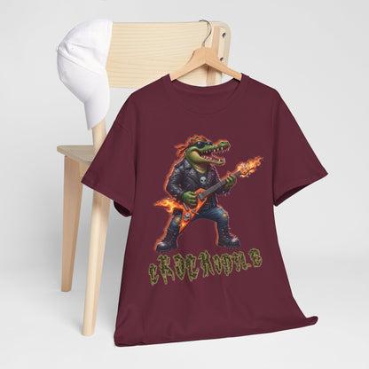 Crocodile Rock Guitar Tee — Vintage Rock Alligator Graphic T-Shirt