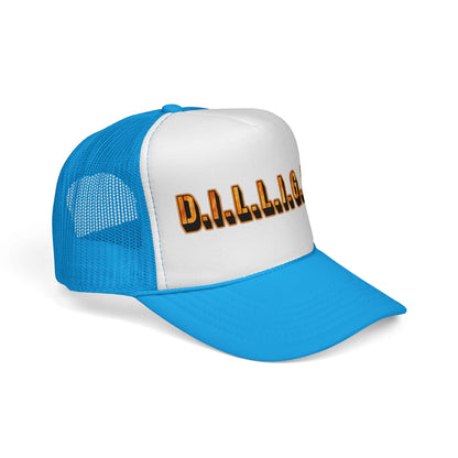 D.I.L.L.I.G.A.F. Trucker Cap — Bold Casual Mesh Back Hat for Everyday Wear