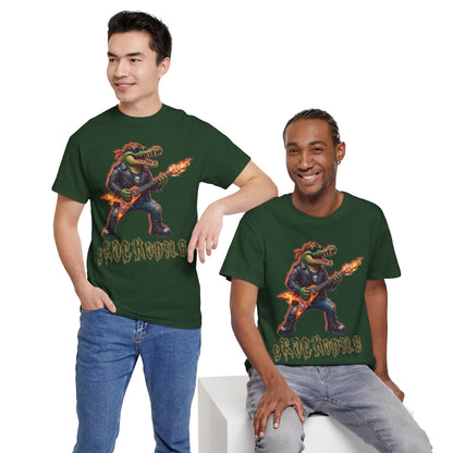 Crocodile Rock Guitar Tee — Vintage Rock Alligator Graphic T-Shirt