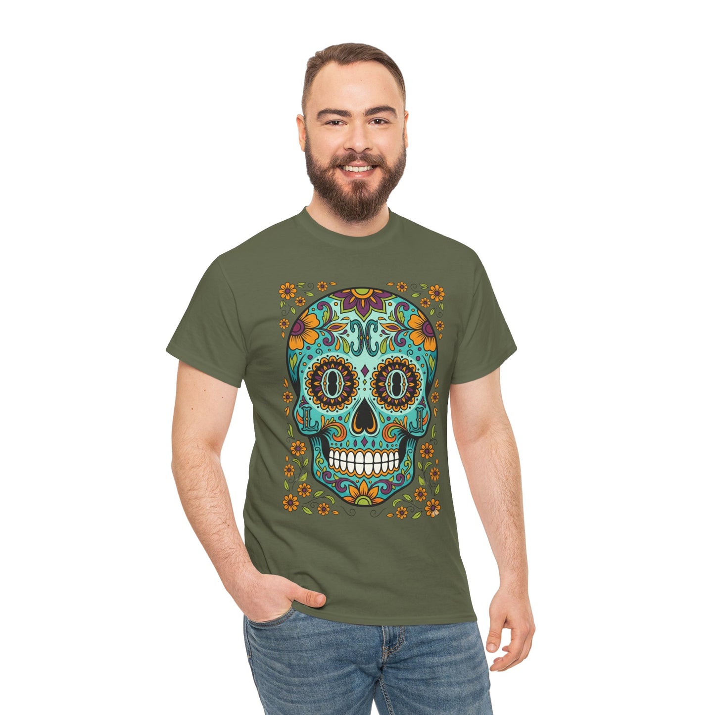 Mexican Loco Skull T‑Shirt — "Loco" Day of the Dead Graphic Tee