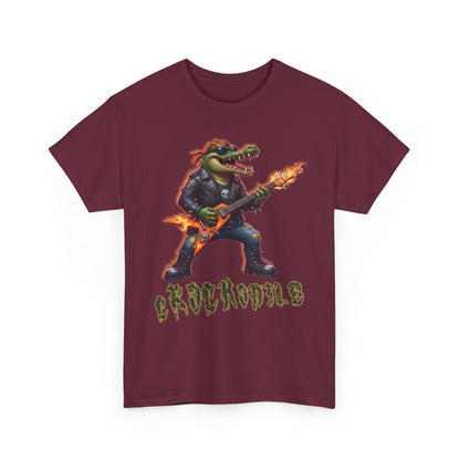 Crocodile Rock Guitar Tee — Vintage Rock Alligator Graphic T-Shirt