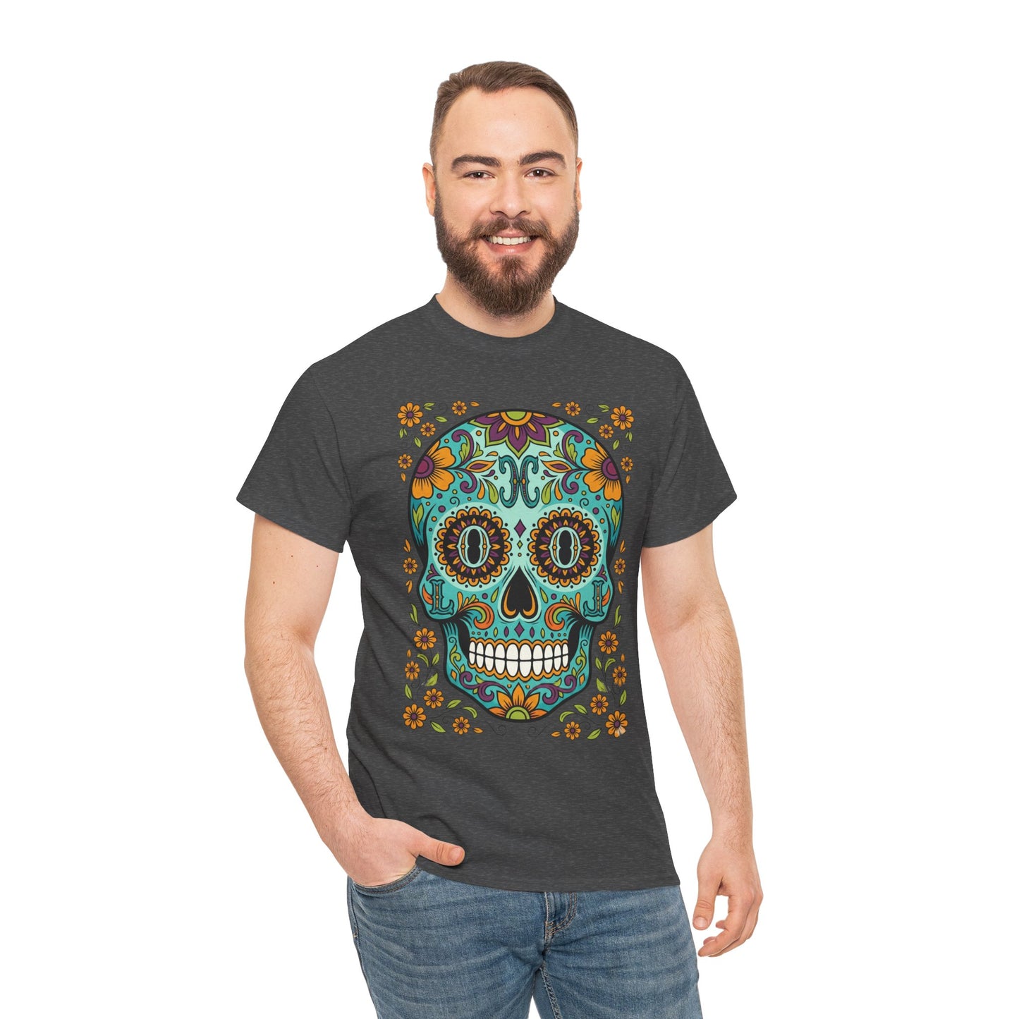 Mexican Loco Skull T‑Shirt — "Loco" Day of the Dead Graphic Tee