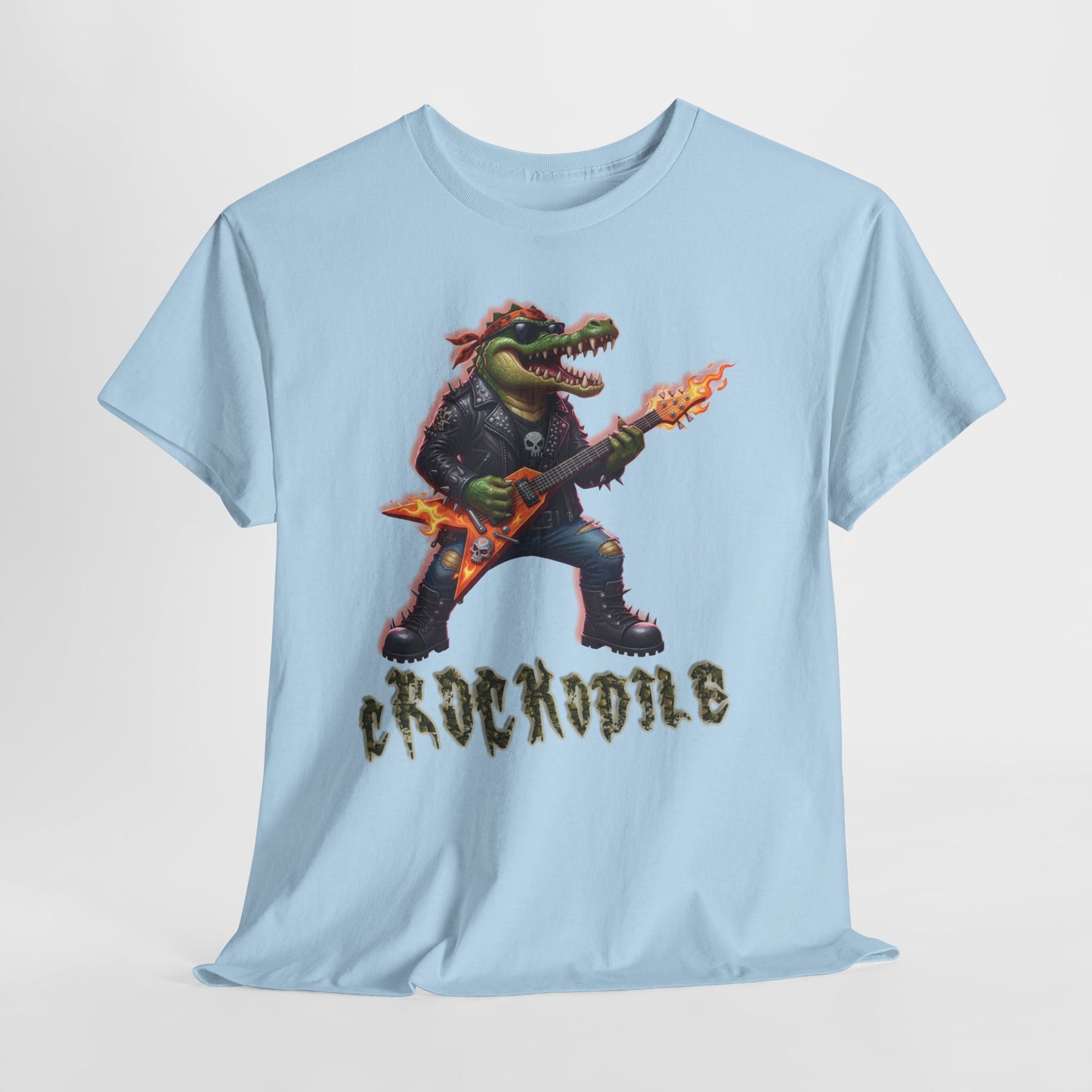 Crocodile Rock Guitar Tee — Vintage Rock Alligator Graphic T-Shirt