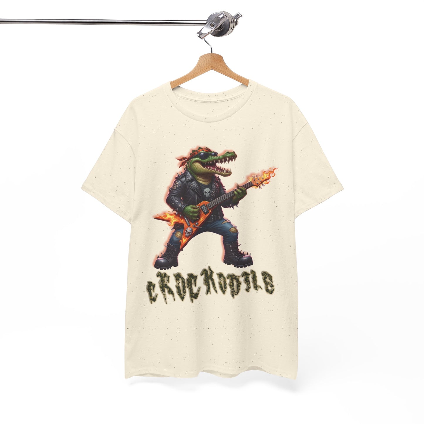 Crocodile Rock Guitar Tee — Vintage Rock Alligator Graphic T-Shirt