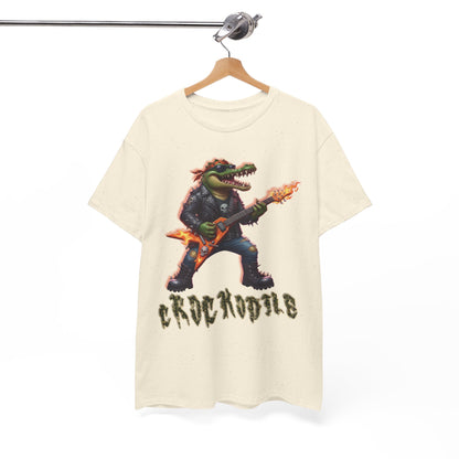 Crocodile Rock Guitar Tee — Vintage Rock Alligator Graphic T-Shirt