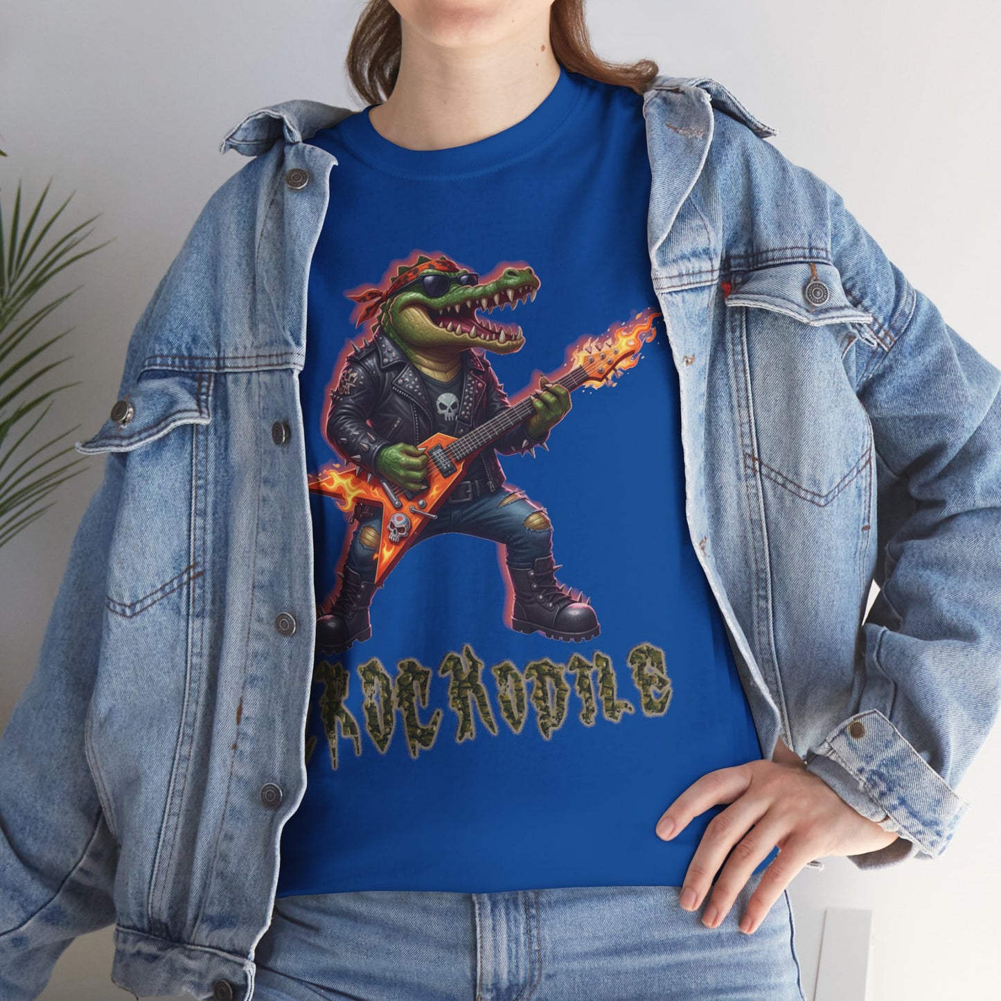 Crocodile Rock Guitar Tee — Vintage Rock Alligator Graphic T-Shirt