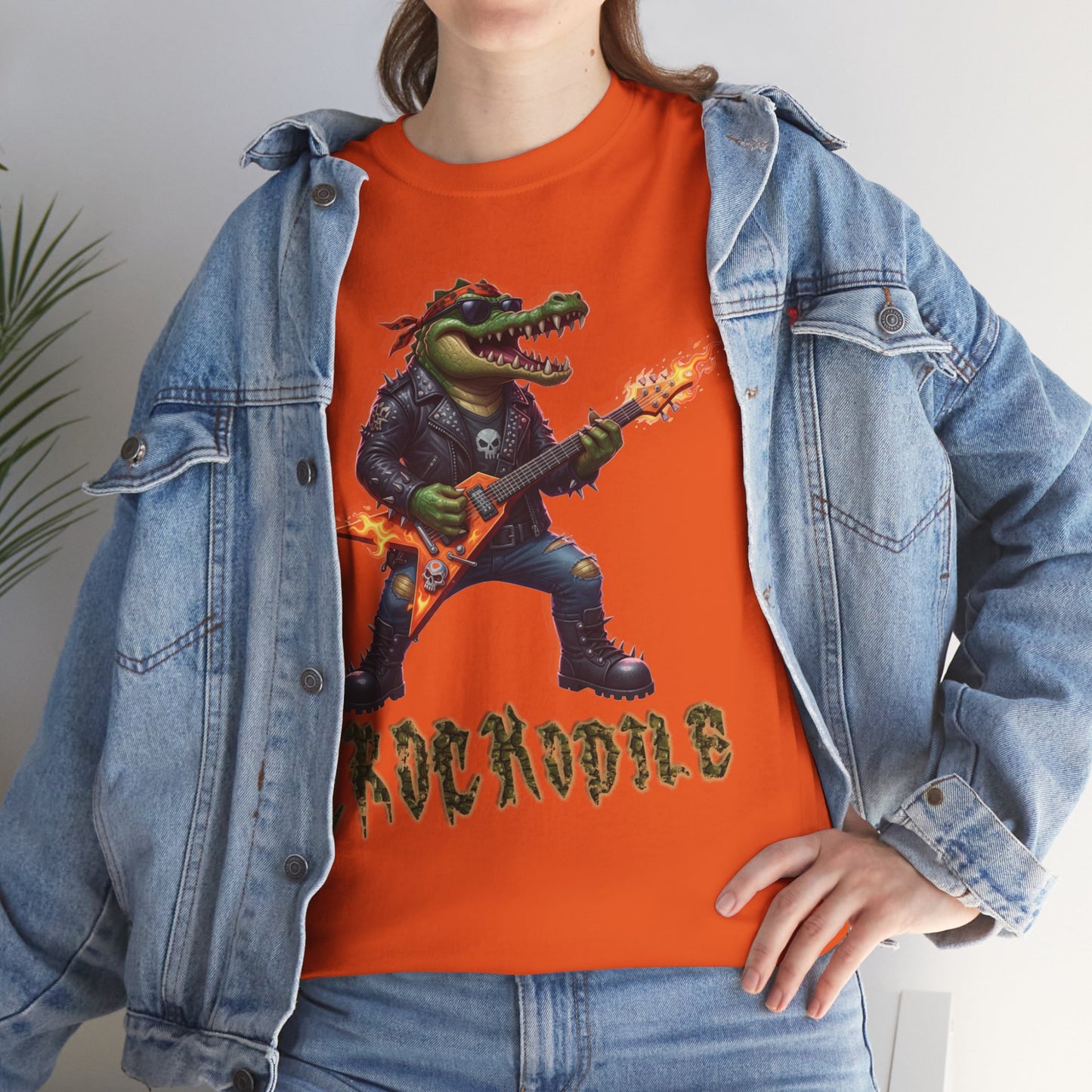 Crocodile Rock Guitar Tee — Vintage Rock Alligator Graphic T-Shirt