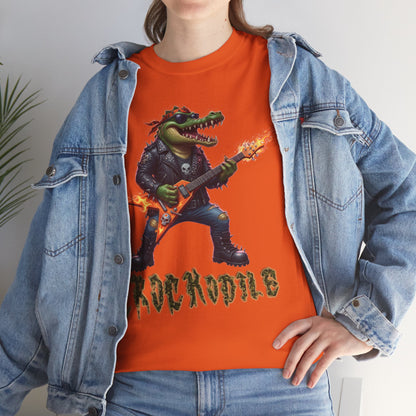 Crocodile Rock Guitar Tee — Vintage Rock Alligator Graphic T-Shirt