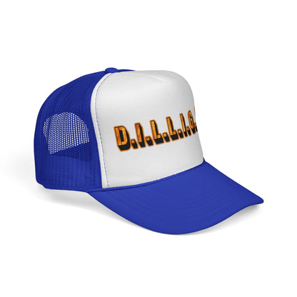 D.I.L.L.I.G.A.F. Trucker Cap — Bold Casual Mesh Back Hat for Everyday Wear