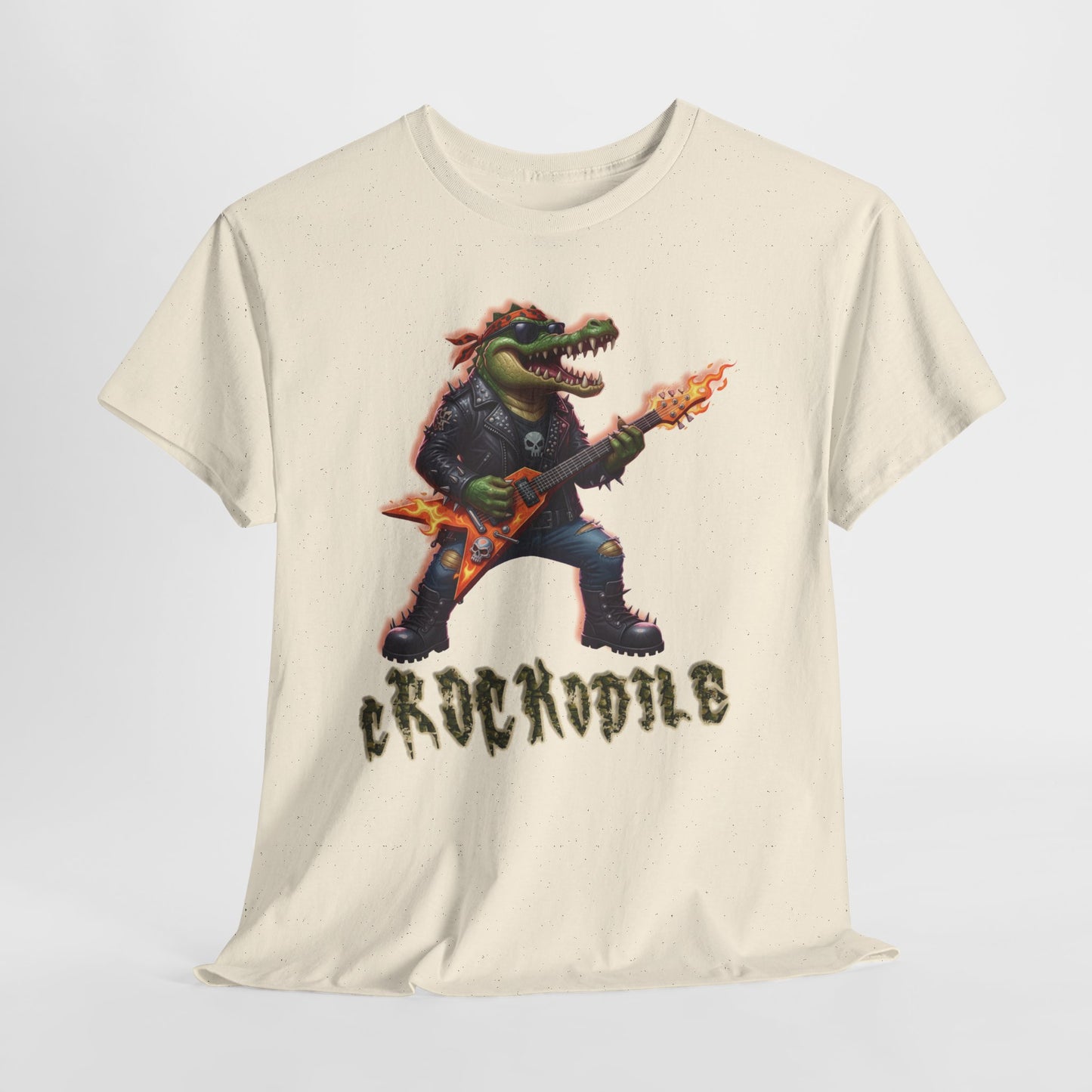 Crocodile Rock Guitar Tee — Vintage Rock Alligator Graphic T-Shirt
