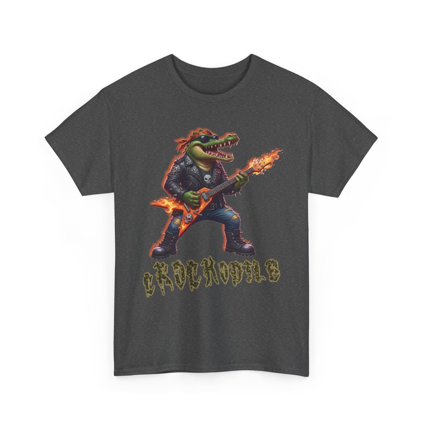 Crocodile Rock Guitar Tee — Vintage Rock Alligator Graphic T-Shirt