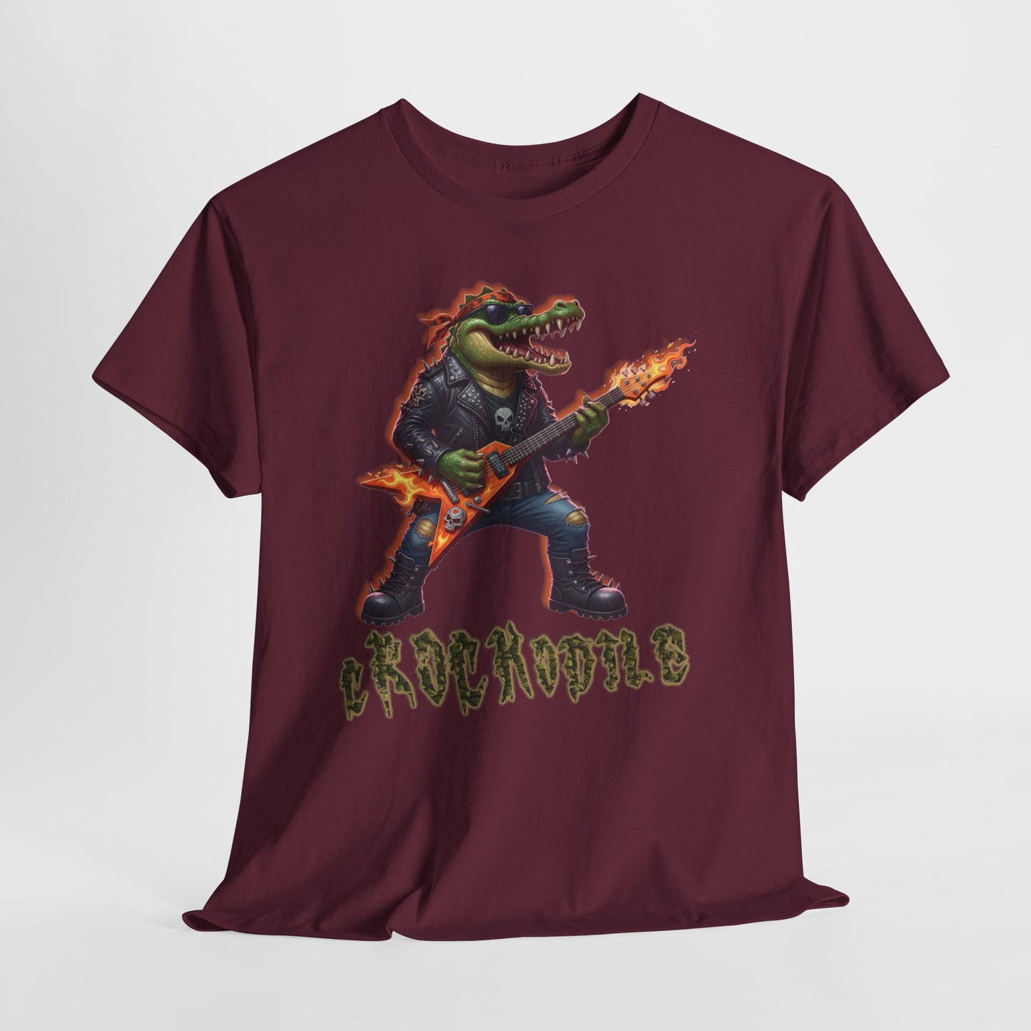 Crocodile Rock Guitar Tee — Vintage Rock Alligator Graphic T-Shirt