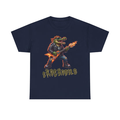 Crocodile Rock Guitar Tee — Vintage Rock Alligator Graphic T-Shirt
