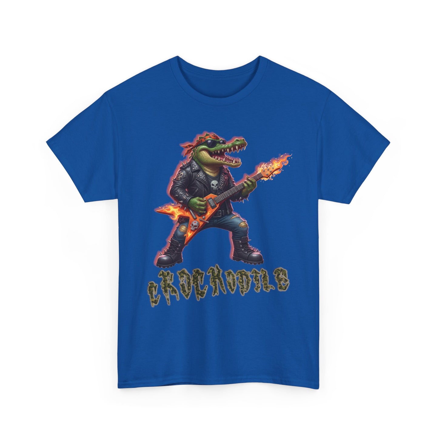 Crocodile Rock Guitar Tee — Vintage Rock Alligator Graphic T-Shirt