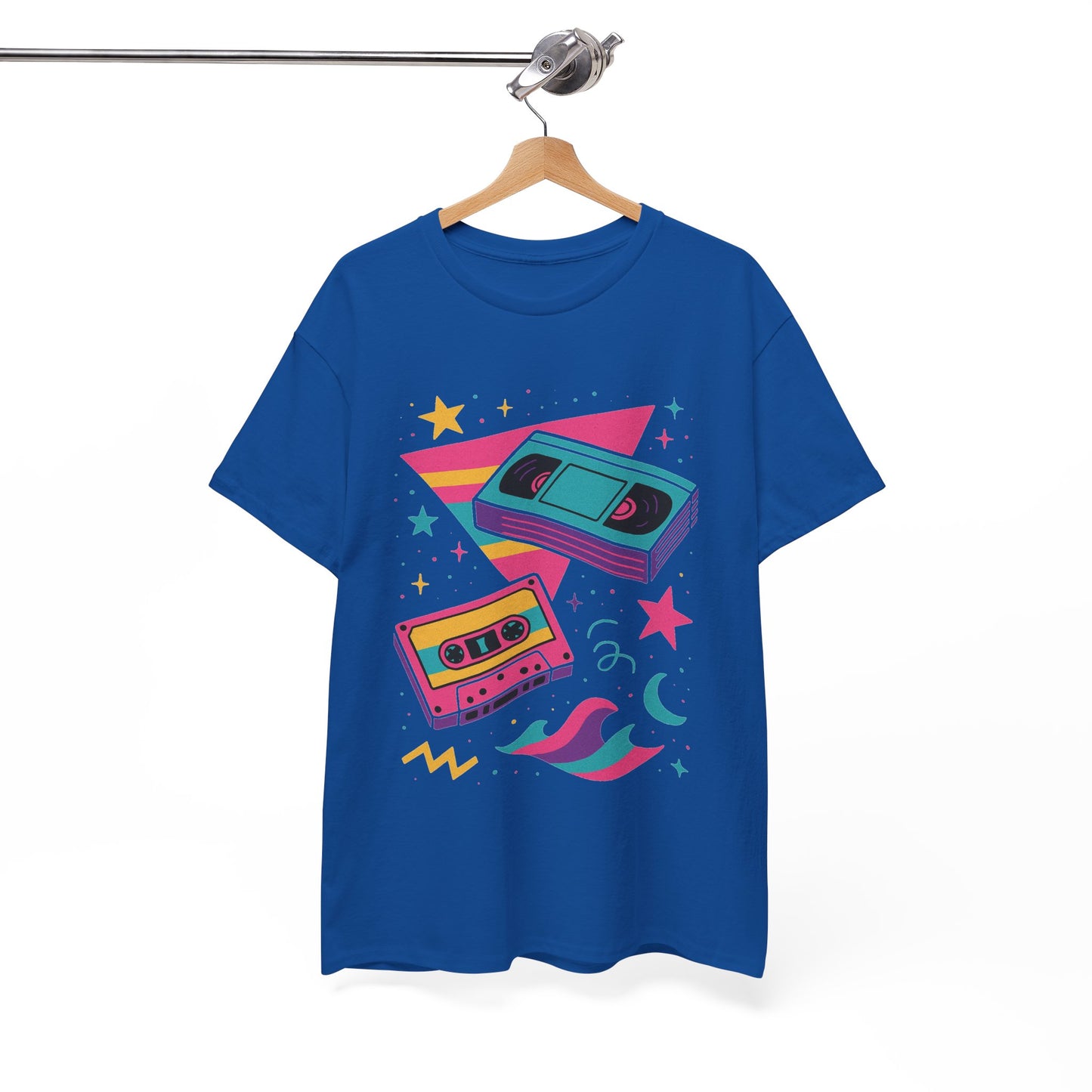 Retro Cassette Tape Tee — 80s Vaporwave Music Graphic T-Shirt