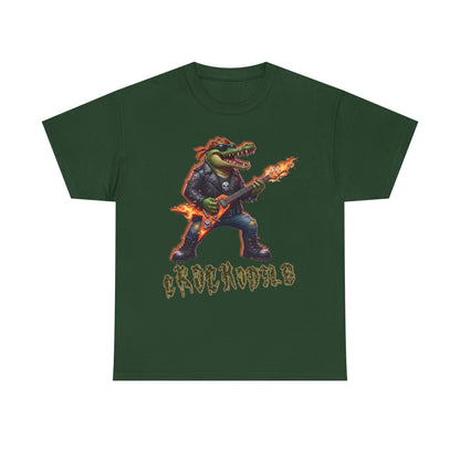 Crocodile Rock Guitar Tee — Vintage Rock Alligator Graphic T-Shirt