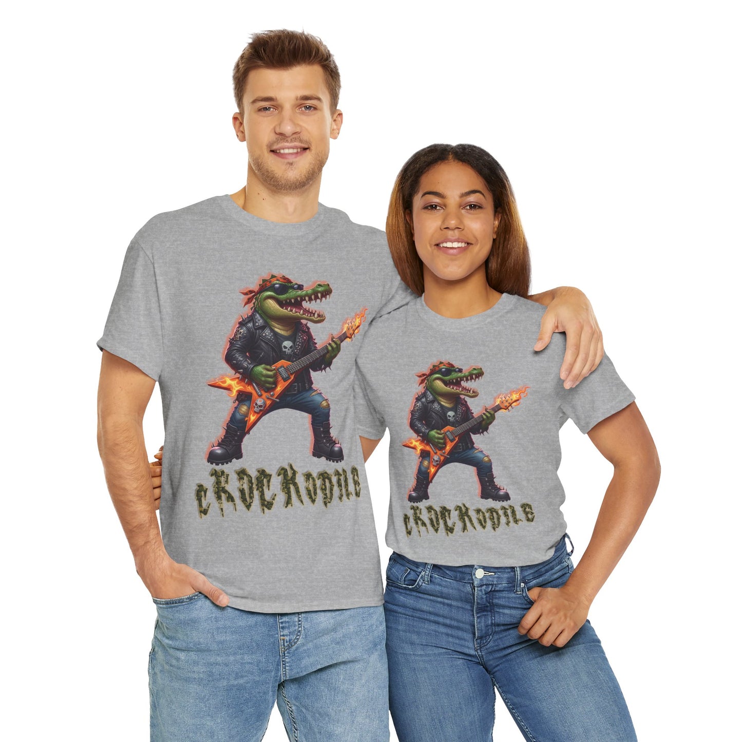 Crocodile Rock Guitar Tee — Vintage Rock Alligator Graphic T-Shirt