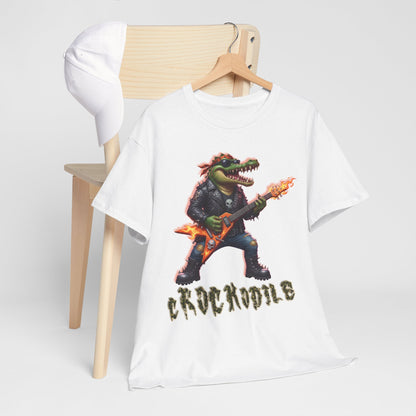 Crocodile Rock Guitar Tee — Vintage Rock Alligator Graphic T-Shirt
